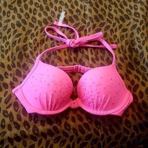 Aerie Nina Pink Sequin Bikini Top